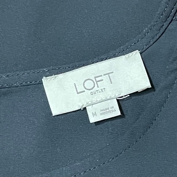 Loft Outlet Black and White long Peasant Sleeve top - Picture 7 of 7